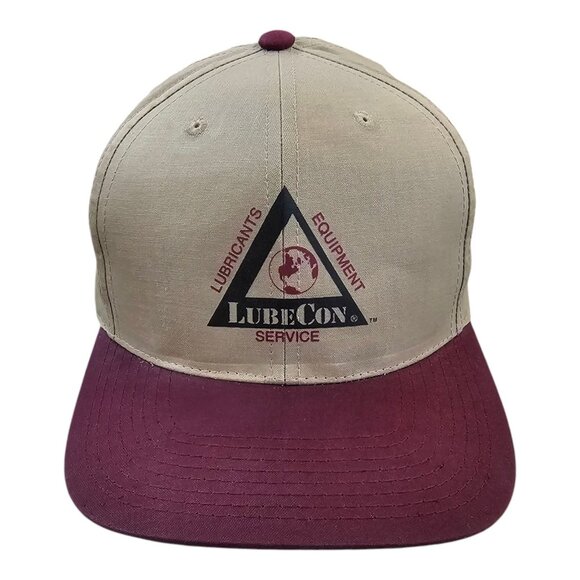 LubeCon Equipment Service Adjustable Snapback Cap Vintage Trucker Baseball Hat - Picture 1 of 13